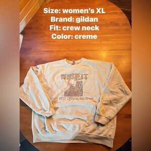 Gildan Women's Crewneck Sweater - Cream